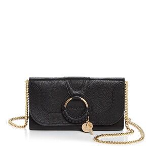 Chloe Black Leather Wallet on Chain Purse - MUST SEE